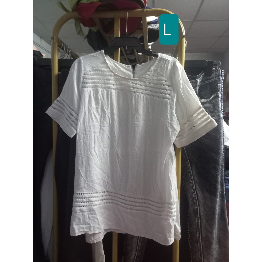 áo trắng size L MS16