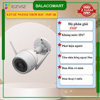 Camera ngoài trời Ezviz H3C 3MP có màu ban đêm đàm thoại 2 chiều