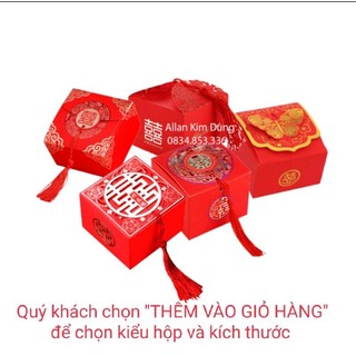 Sỉ 24 mẫu - Vỏ hộp bánh phu thê, vỏ hộp bánh nướng, vỏ hộp có tua