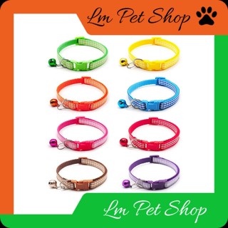Vòng cổ cho chó mèo chuông bấm thú cưng nhiều màu sắc - LmPetshop