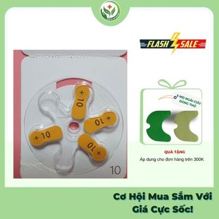 Vỉ 6 viên pin máy trợ thính goodmi gm-910