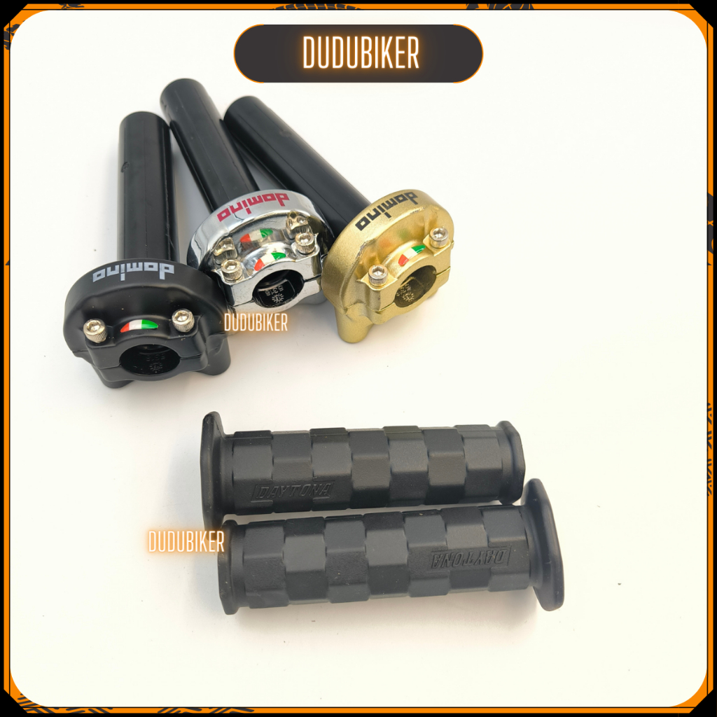 Combo cùm tăng tốc Domino 2 dây kèm bao tay Daytona