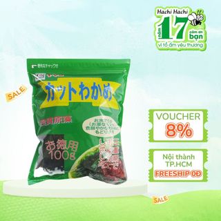Rong biển cắt Wakame Hiroden nấu canh, trộn salad 100g - Hachi Hachi Japan Shop