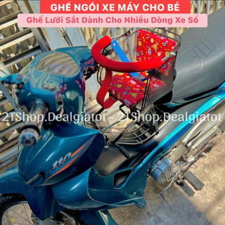 Ghế ngồi xe máy cho bé - ghế lưới sắt dành cho nhiều dòng xe số,sirius, future, wave,dream,jupiter,alexo,blade,honda cub