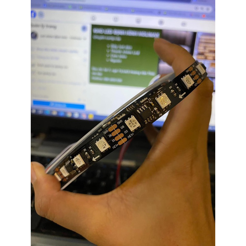 Led Full màu rgb- 12V - bộ điều khiển led rgb, cuộn 5m