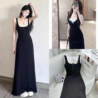 Đầm maxi bèo 2 dây