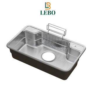 Bồn rửa chén bát 1 hố inox sus304 chậu rửa bát 1 hố to hiện đại cao cấp lebo