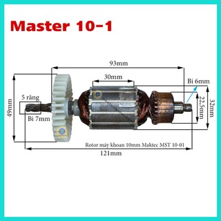 Rotor máy khoan 10mm master mst 10-01 hoặc các máy khoan tq có cùng thông số