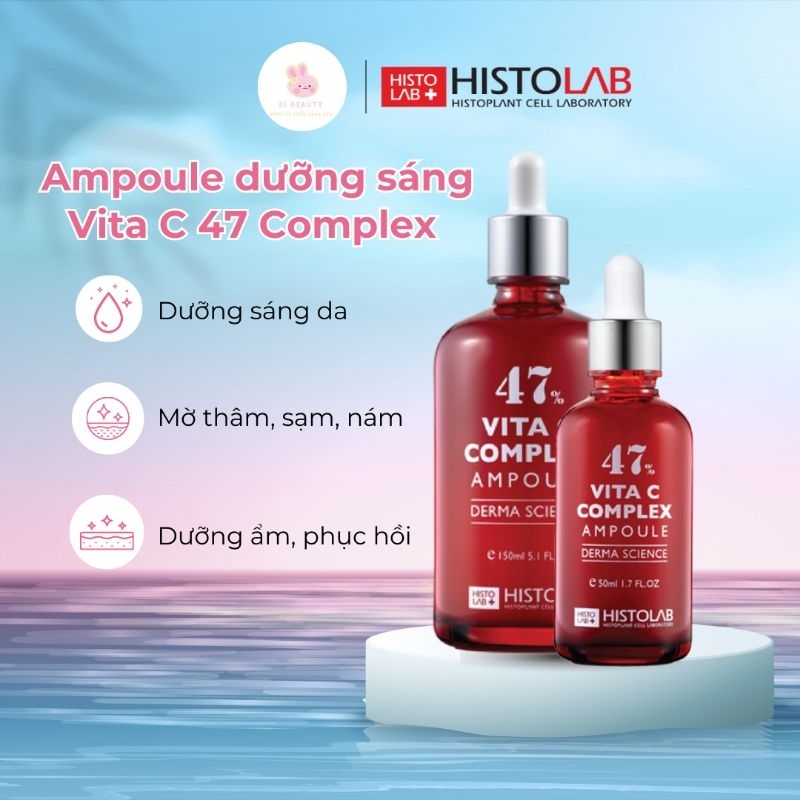 [CHÍNH HÃNG] HISTOLAB TINH CHẤT DƯỠNG TRẮNG DA VITAMIN C COMPLEX AMPOULE 47%