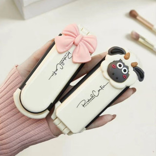  Lược Đệm Khí Gấp Gọn Kèm Gương Carter Siêu Cute Cừu Nơ 