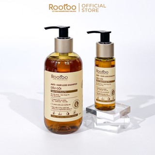 Combo 3 Sản Phẩm Dầu Gội, Dầu Xả Ủ, Tẩy Tế Bào Chết Da Đầu Ngăn Ngừa Rụng Tóc Rootoo Thuần Tự Nhiên Travel Size