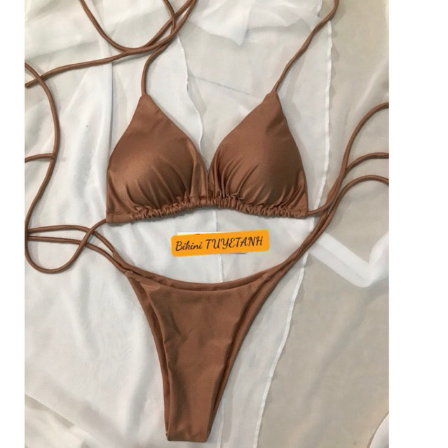 Bikini Nữ 2 Mảnh Basic Dây Dài Tạo Kiểu Sang Chảnh | BigBuy360 - bigbuy360.vn