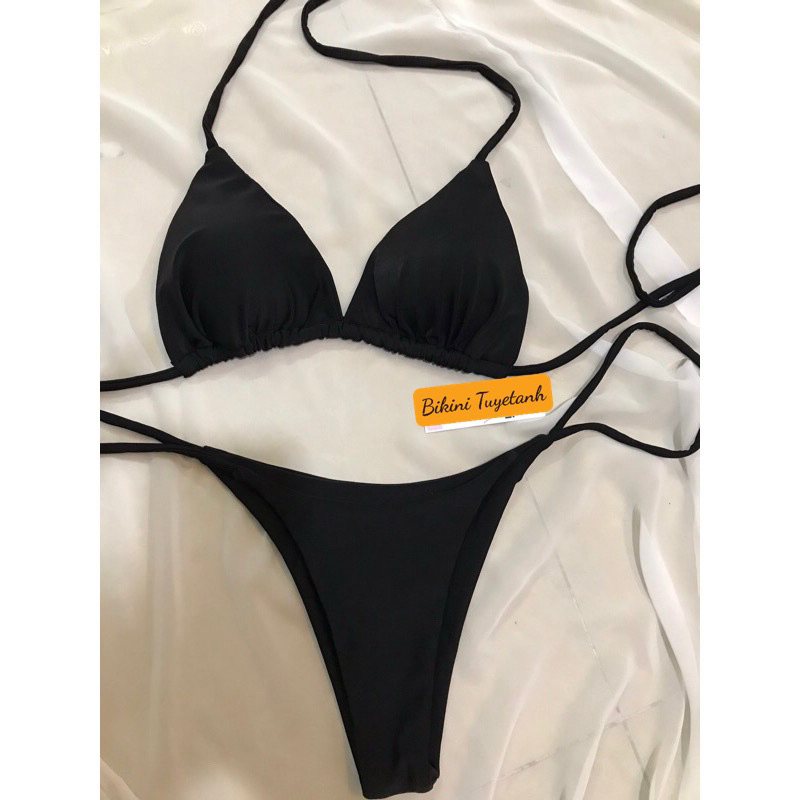 Bikini Nữ 2 Mảnh Basic Dây Dài Tạo Kiểu Sang Chảnh | BigBuy360 - bigbuy360.vn
