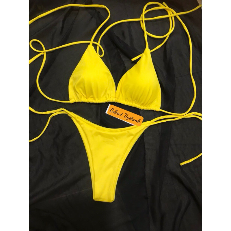 Bikini Nữ 2 Mảnh Basic Dây Dài Tạo Kiểu Sang Chảnh | BigBuy360 - bigbuy360.vn