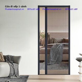 Cửa lưới chống muỗi Hòa Phát Dạng xếp - Chính hãng đầy đủ linh kiện, sẵn lắp đặt