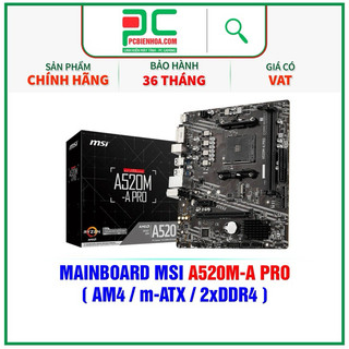 Mainboard amd msi a520m pro -36t