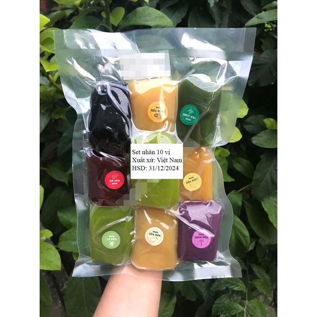 Set nhân bánh trung thu nhiều vị