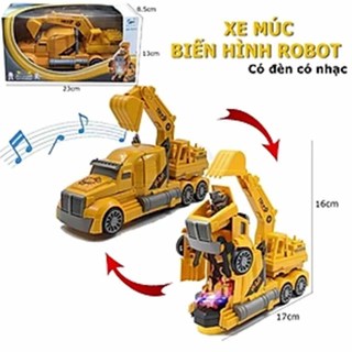 Đồ Chơi Xe ô tô biến Biến Hình Robot có đèn nhạc siêu hấp dẫn