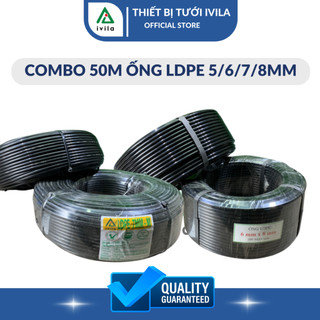 Combo 50m ống pe 5mm / 6mm / 7mm / 8mm, ống pe phi 5/6/8mm, ống dẫn nước dùng trong hệ thống tưới