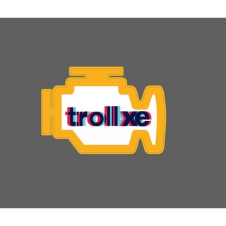 Tem dán logo troll xe, hình dán troll xe vui nhộn