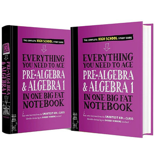 Sách Everything You Need To Ace Pre Algebra & Algebra (Sổ Tay Đại Số, Bản Tiếng Anh, Lớp 8 - 12)