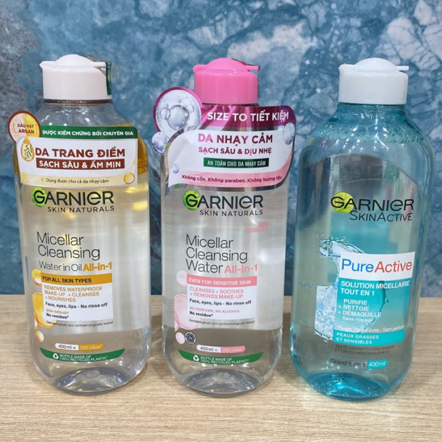 Nước tẩy trang Garnier 400ml