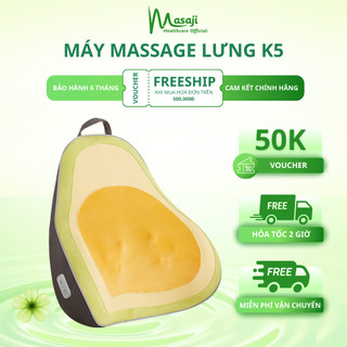 Máy massage lưng, cổ K5, massage cơ học kết hợp chườm ấm giúp thư giãn, giảm đau nhức chính hãng Masaji