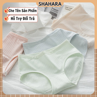 Quần lót cotton nữ cao cấp họa tiết trơn basic kháng khuẩn tốt