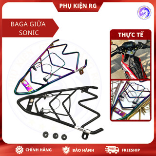Baga Sonic dày 10li đủ Màu Inox/Titan/7 Màu sơn tĩnh điện, baga chở hàng chắc chắn Sonic 150r HT và Kim Phụng