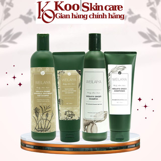 Cặp dầu gội gừng hà thủ ô 400ml + dầu xả gừng hà thủ ô 250ml mọc tóc Weilaiya