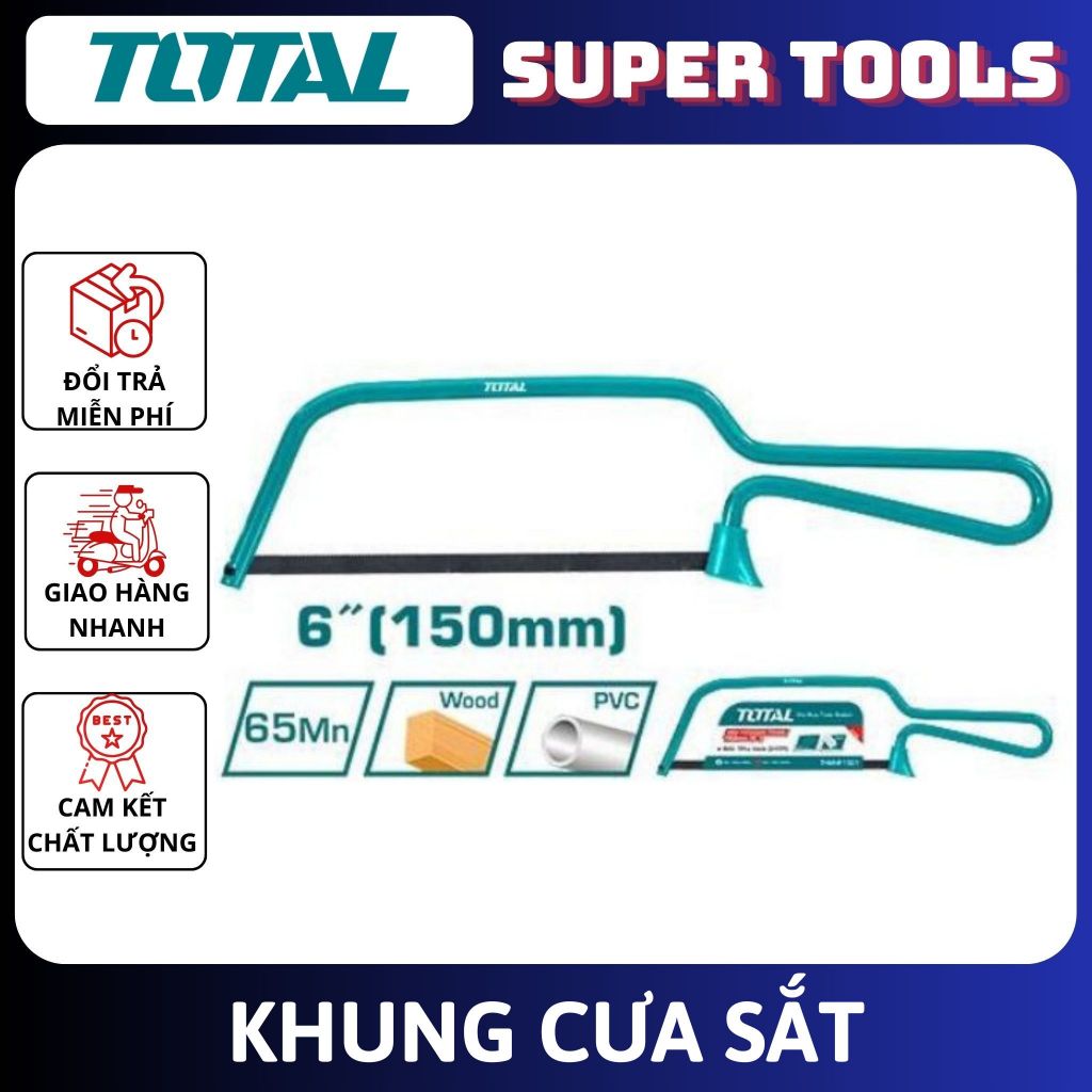 ĐỒ NGHỀ TOTAL Khung cưa sắt THMHF1501