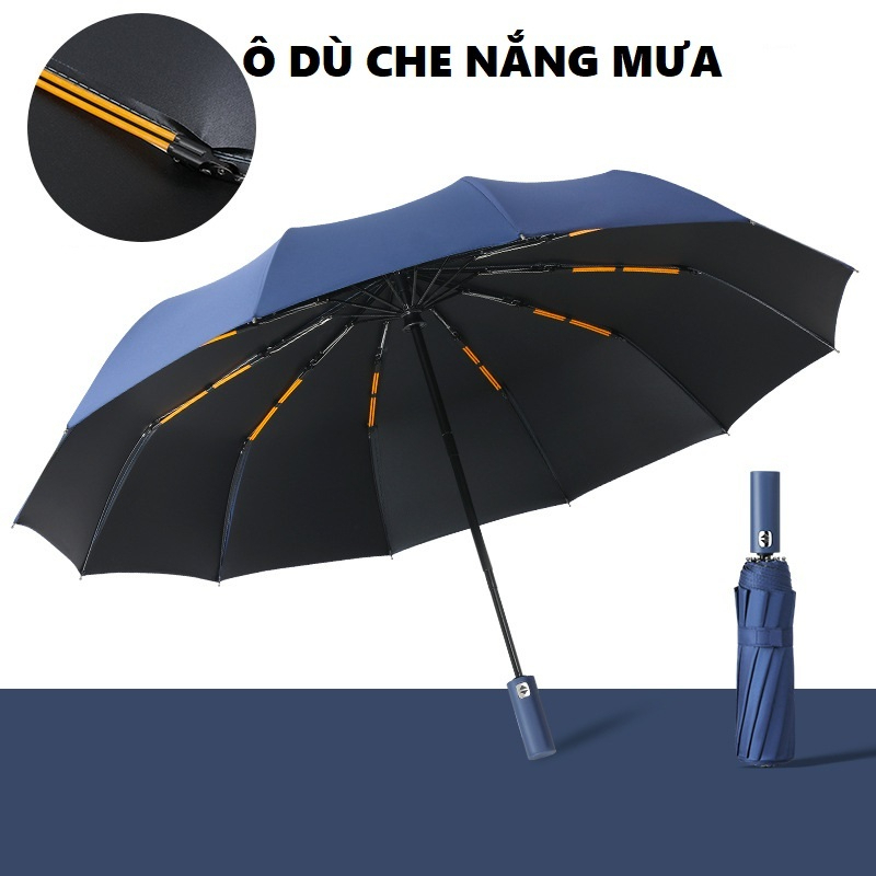 [SIZE TO 105CM] Ô Che Mưa 10 Nan Cao Cấp Tự Động Gấp Gọn Mẫu Mới Thanh Lịch, Dù Che Mưa Nắng Thép Chắc Khoẻ Chống Tia UV