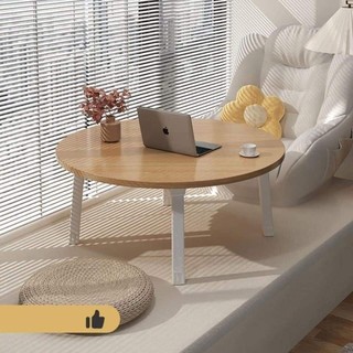 Bàn ngồi bệt kiểu Nhật hình tròn chân làm từ gỗ tự nhiên làm bàn trà, bàn cafe, bàn sofa