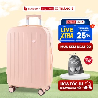 Combo Vali Bamozo 8812 Thời Trang Nhựa ABS Bền Đẹp Chống Va Đập Bảo Hành 5 Năm