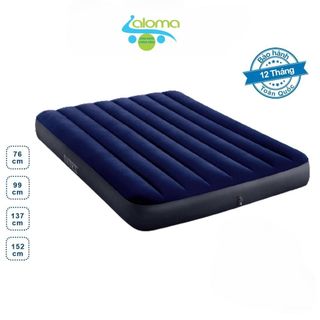 Đệm hơi kèm bơm điện 68758 chất liệu cao su phủ nhung siêu bền thư giãn tuyệt đối siêu dai