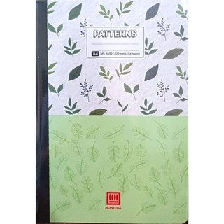 Vở kẻ ngang 420 trang Hồng Hà Patterns 4552 - Giao mẫu ngẫu nhiên