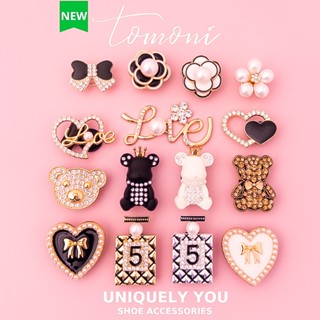 Charm Đính Đá, Jibbitz, Sticker Mặt Đá Kim Loại Trang Trí Giày Dép Sang Trọng MĐ5