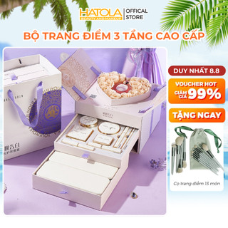 Bộ trang điểm cao cấp 3 tầng đầy đủ cho nàng sang chảnh, Set makeup có gương trang điểm, Quà tặng cho bạn gái, sinh nhật