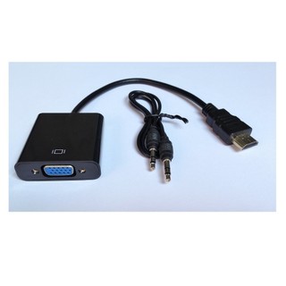 Cáp Chuyển HDMI Ra VGA Kèm Jack Audio 3.5mm
