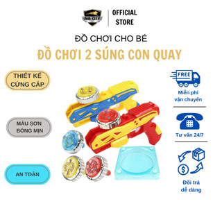 Đồ chơi 2 súng con quay cho bé, con quay chong chóng spinner cho bé - Súng con quay vô cực