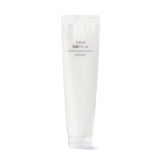 Sữa rửa mặt dưỡng ẩm Muji Face Soap 100g - Nhật Bản (mẫu mới túi lilong,ảnh thật shop tự chup)