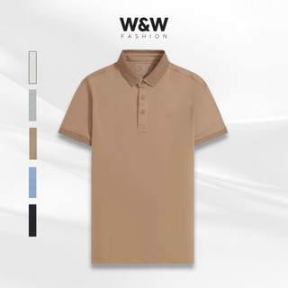 Áo polo nam W&W chất liệu vải dệt cá sấu form dáng regualar dễ dang phối đồi WPO110R