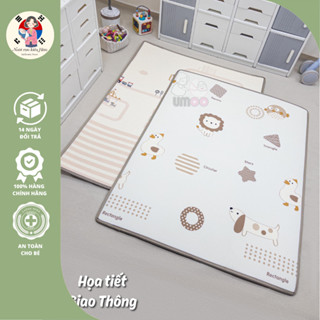 Thảm cuộn phủ XPE chính hãng Umoo cho bé dày dặn chống va đập chống thấm cho bé tập bò tập đi