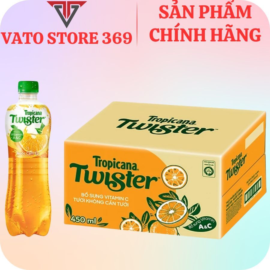 Nước cam ép TWISTER TROPICANA chai 450ml