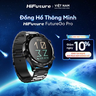 Đồng hồ thông minh Hifuture FutureGo Pro thể thao | Cảm ứng 1.32inch | Bluetooth 5.0 | Kháng nước 3ATM |Chính hãng-BH12T