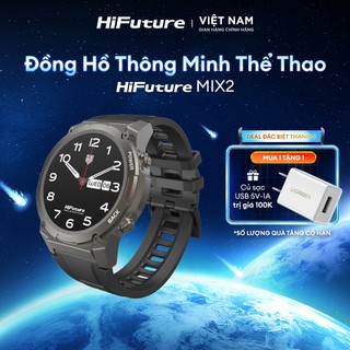 Đồng hồ thông minh thể thao Hifuture MIX2 IP68 | Cảm ứng 1.43 inch Amoled | Bluetooth 5.3 | Chính hãng - BH 12 tháng