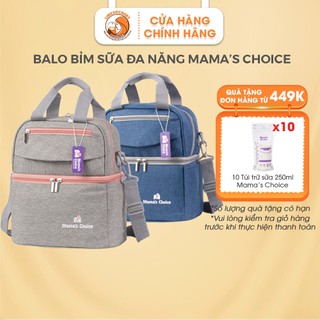 Balo bỉm sữa đa năng cao cấp Mama’s Choice, Balo giữ nhiệt bảo quản sữa mẹ