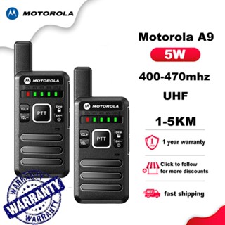  Bộ 2 Máy Bộ đàm Motorola A9Plus Bộ đàm UHF 400-470MHz 5W Mini Walkie Talkie 16 Channel 9800Mah Khoảng cách giao tiếp 5km 