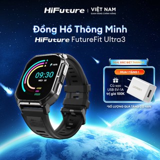 Đồng hồ thông minh Hifuture FutureFit Ultra3 | Cảm ứng 2 inch Amoled | Bluetooth 5.2 | Chính hãng - Bảo hành 12 tháng