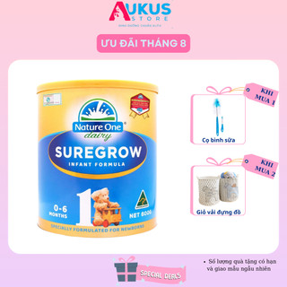 Sữa tăng cân Nature One Dairy SureGrow HMM số 1 cho bé từ 0-6 tháng – Hỗ trợ hệ tiêu hóa của bé (600g)